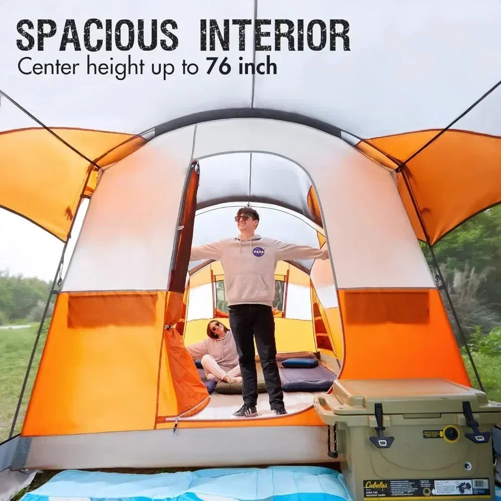 Spacious Camping Tent with Screened Porch
