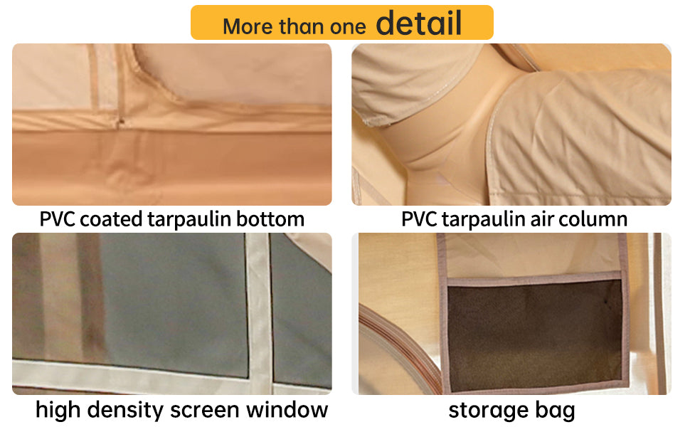 Spacious Inflatable Camping Tent – Quick Setup with Hand Pump, Adventure-Ready Shelter