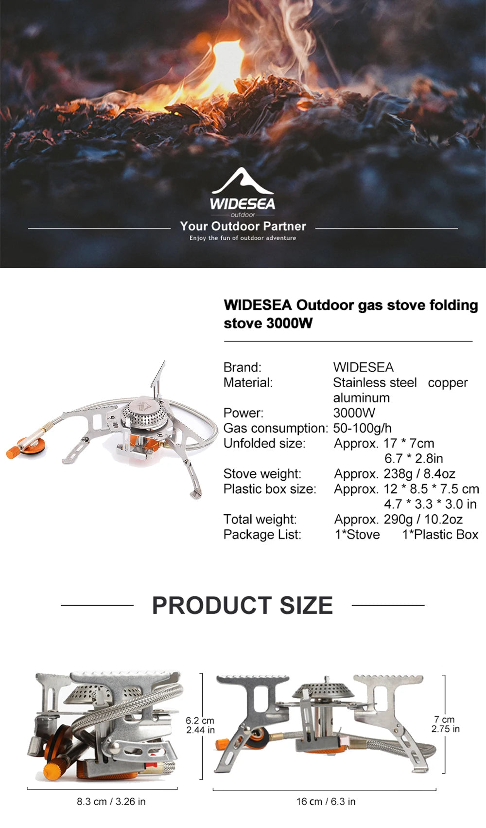 Outdoor Camping Gas Stove – Cook Anywhere, Anytime, Right Now