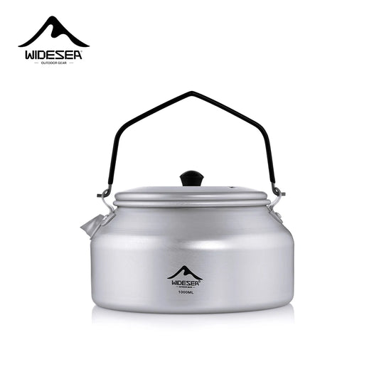 1L Pure Aluminum Camping Kettle – Lightweight & Portable Travel Cookware